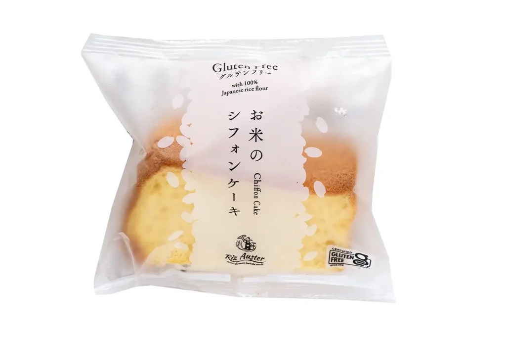 グルテンフリー お米のシフォンケーキ(プレーン)パッケージ
